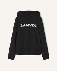 Hoodie détail shearling - Noir