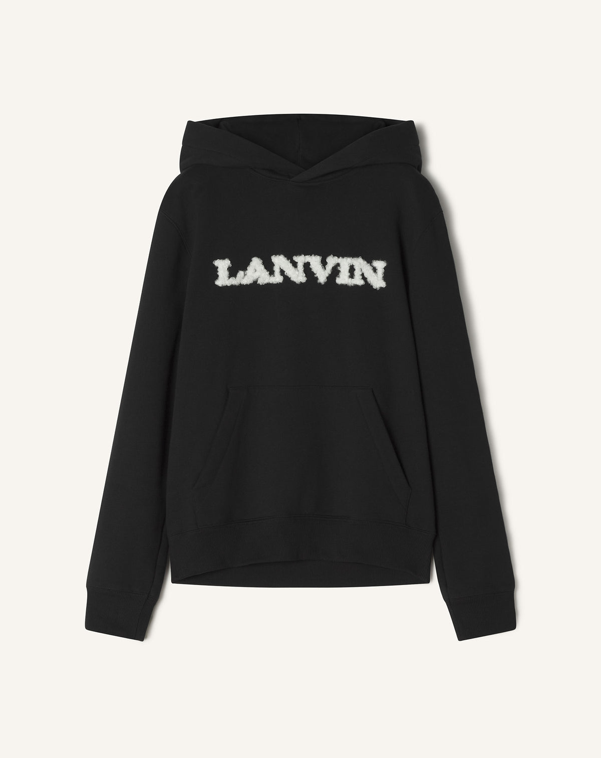 Hoodie détail shearling - Noir
