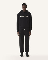 Hoodie détail shearling - Noir