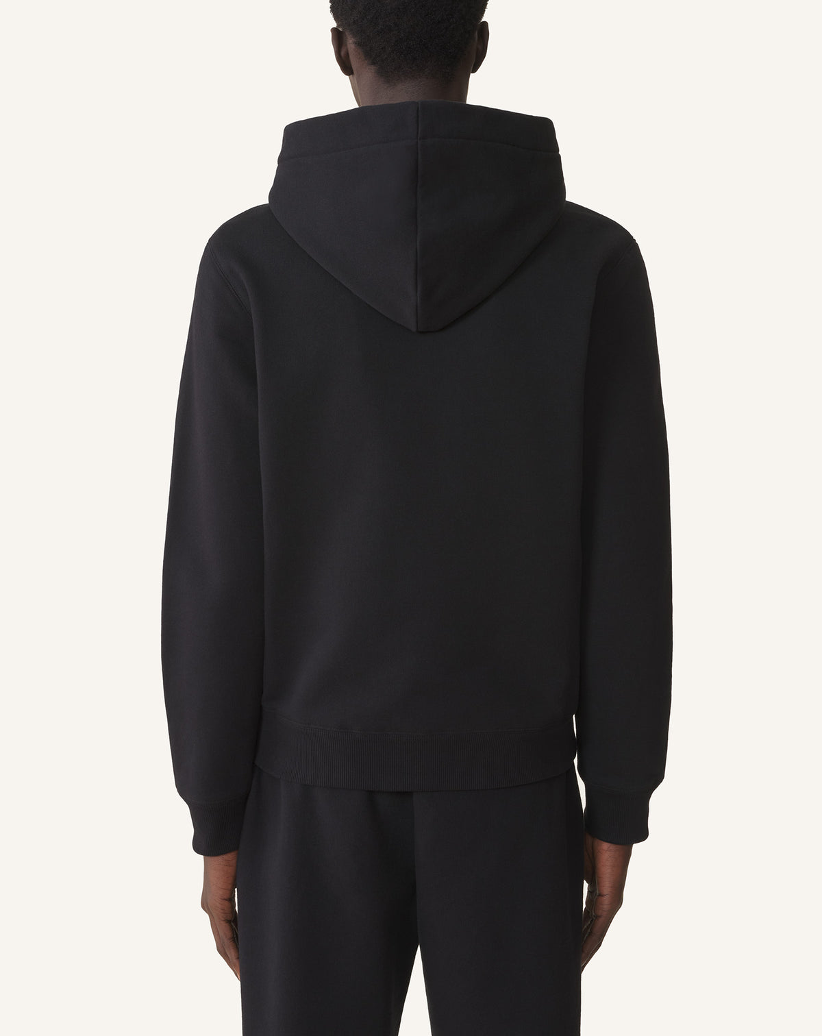Hoodie détail shearling - Noir