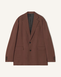 Veste simple à épaules tombantes - Mocca
