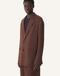 Veste simple à épaules tombantes - Mocca