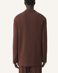 Veste simple à épaules tombantes - Mocca