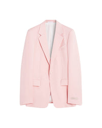 Veste boutonnage simple en laine - Rosé