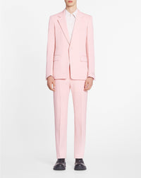 Single-breasted wool jacket - Rosé