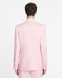 Single-breasted wool jacket - Rosé
