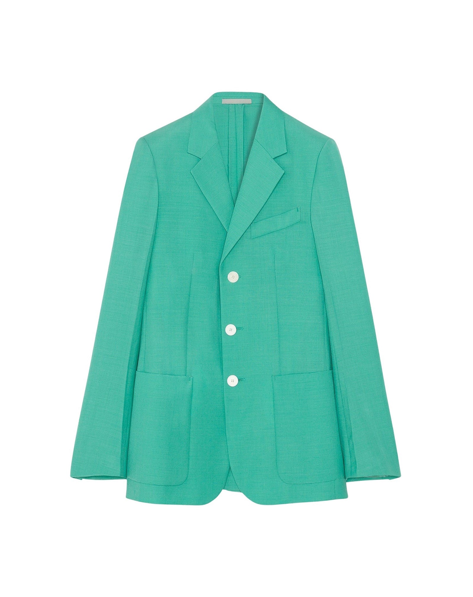 Veste 3 boutons avec poches en laine - Jade