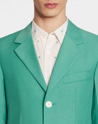 Veste 3 boutons avec poches en laine - Jade