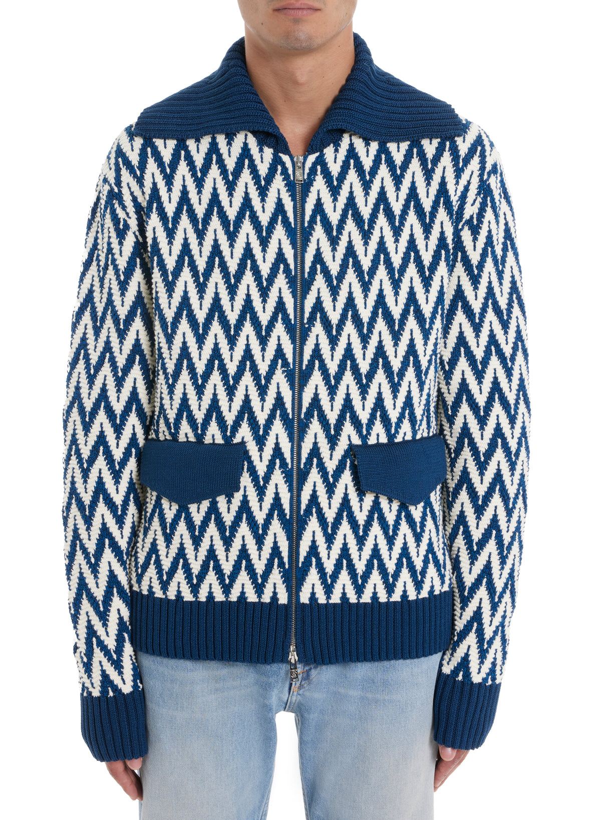 Veste chevron curb - P&role & ecru