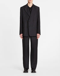 Veste double boutonnage en laine - Bleu Marine