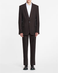 ZZNO STOCK ESPRESSO SHAWL COLLAR JACKET