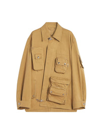 Veste utilitaire croisée devant - Sable