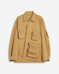 Veste utilitaire croisée devant - Sable
