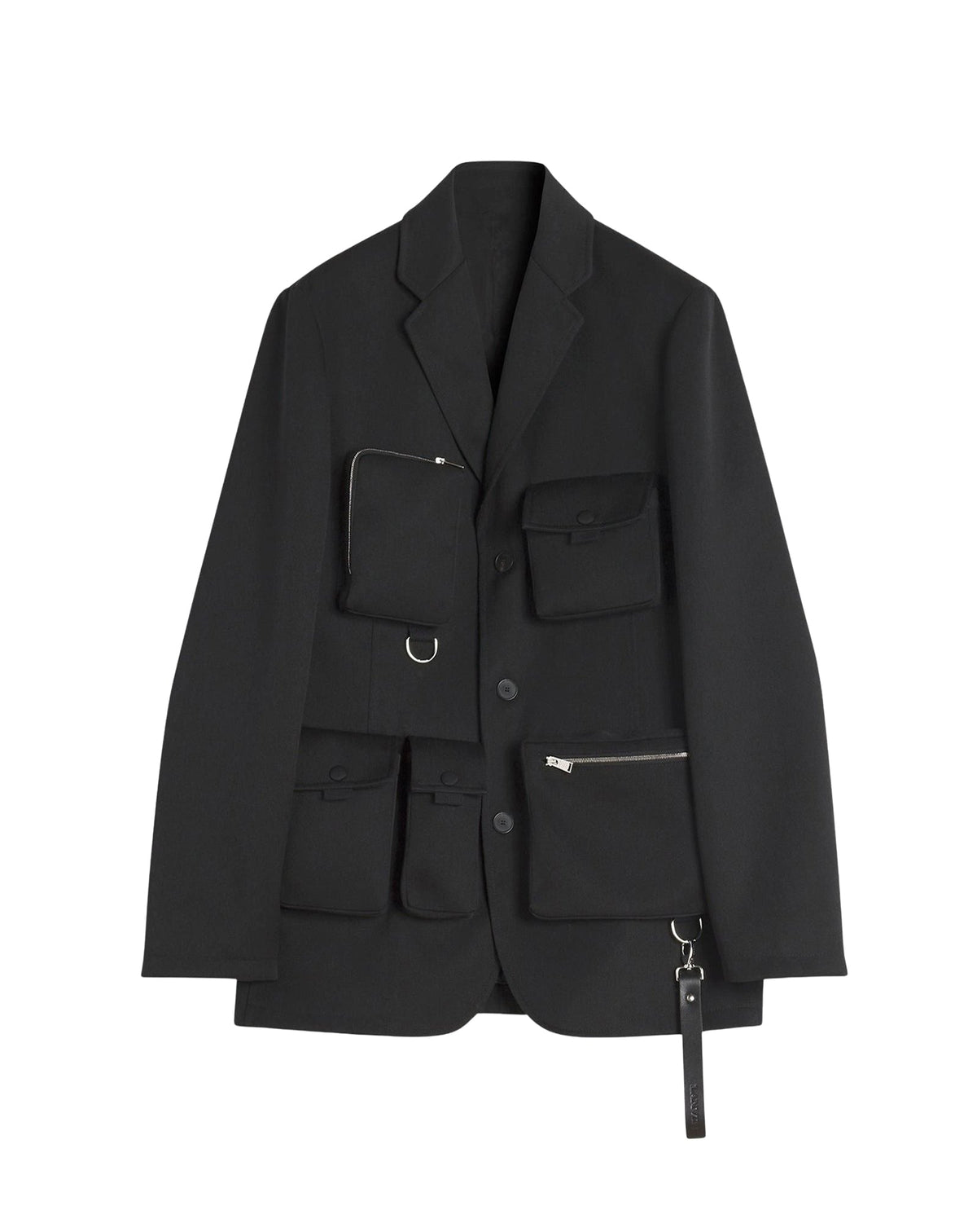 ZZNO STOCK NOIR VESTE MULTIPOCHES