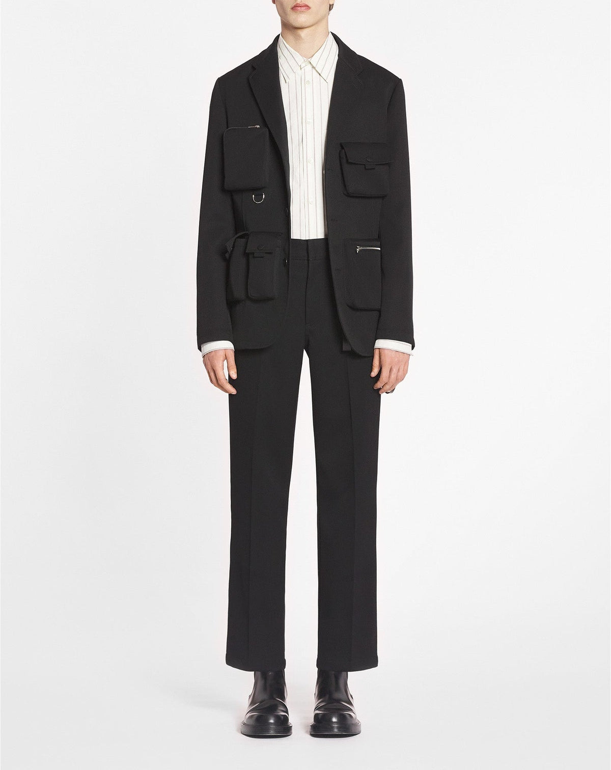 ZZNO STOCK NOIR VESTE MULTIPOCHES
