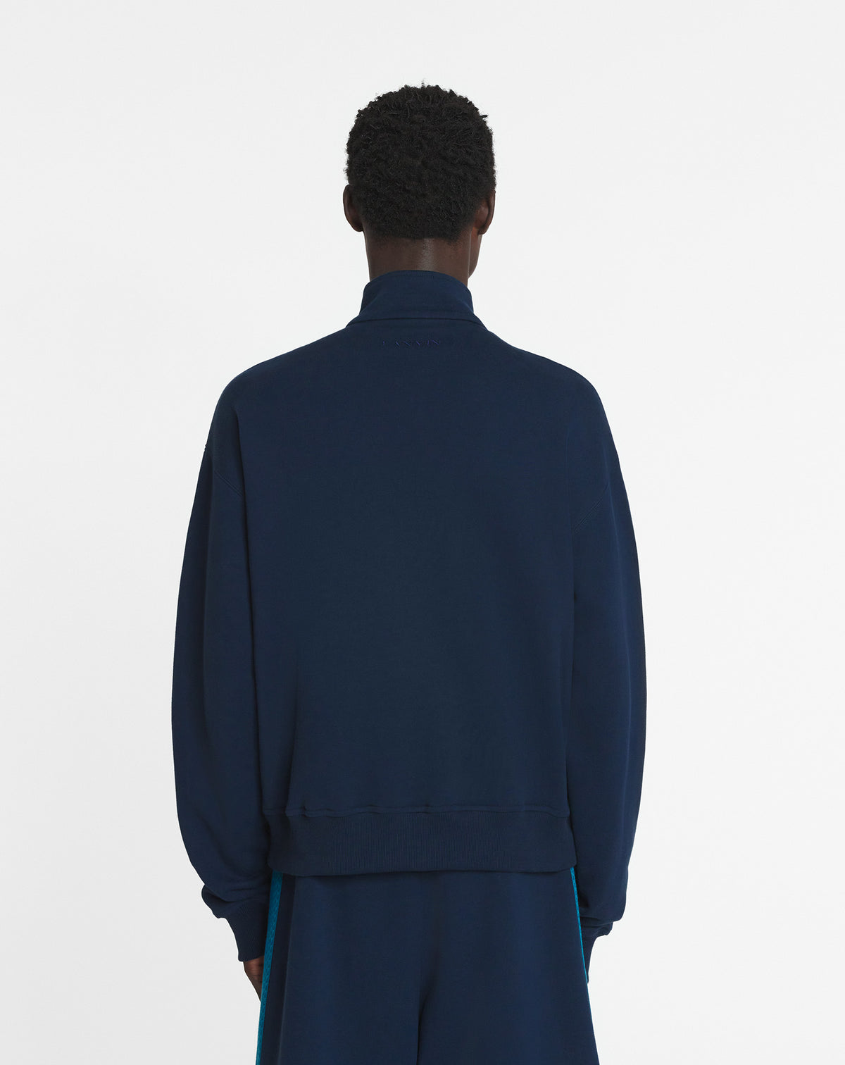 Blouson zippé Curb - Bleu Pétrole