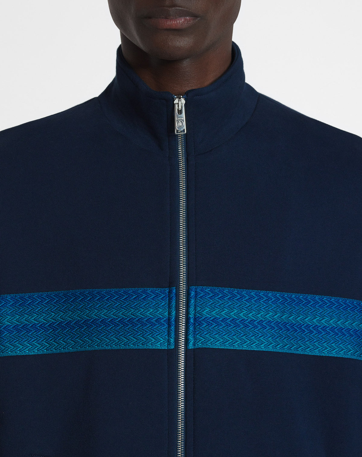 Blouson zippé Curb - Bleu Pétrole
