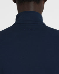 Blouson zippé Curb - Bleu Pétrole
