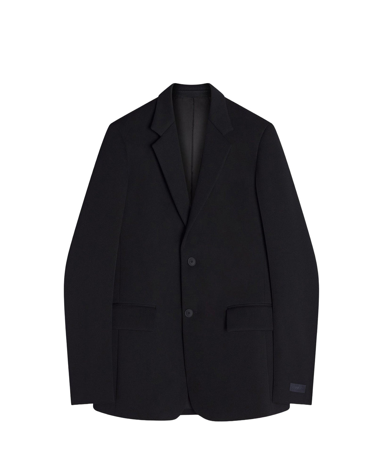 Blazer à simple boutonnage en laine - Noir