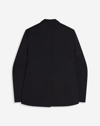Blazer à simple boutonnage en laine - Noir