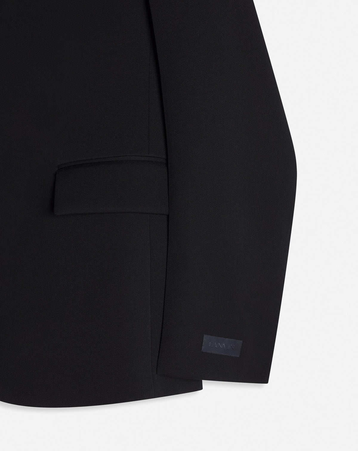 Blazer à simple boutonnage en laine - Noir
