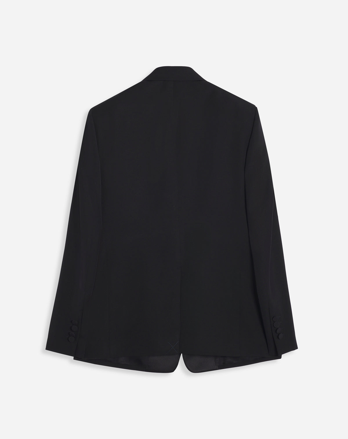 Veste simple à poches en laine - Noir