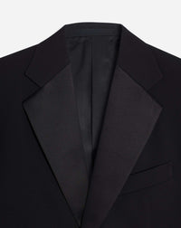 Veste simple à poches en laine - Noir