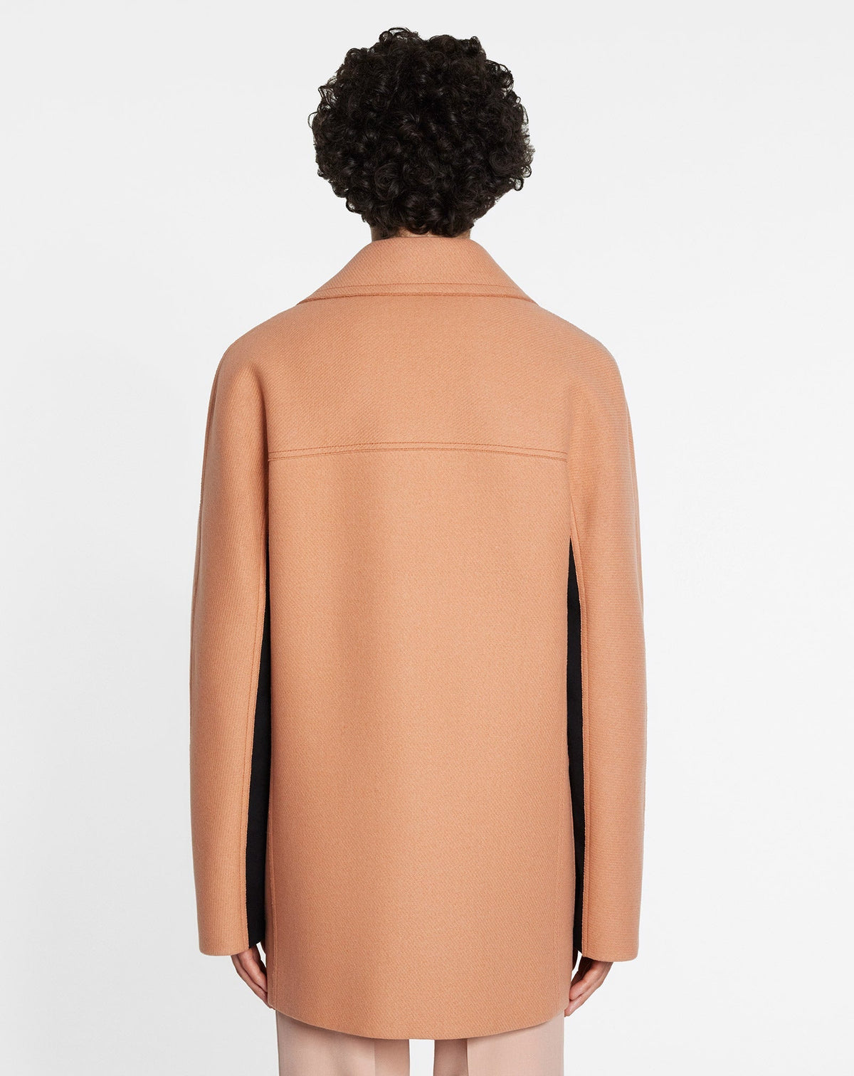 ZZNO STOCK ROSE ARGILE CNTRST PNLS CABAN WITH KIMONO SLV