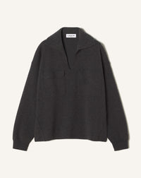 Polo à poches - Gris chine