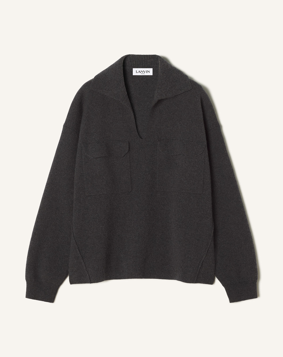 Polo à poches - Gris chine