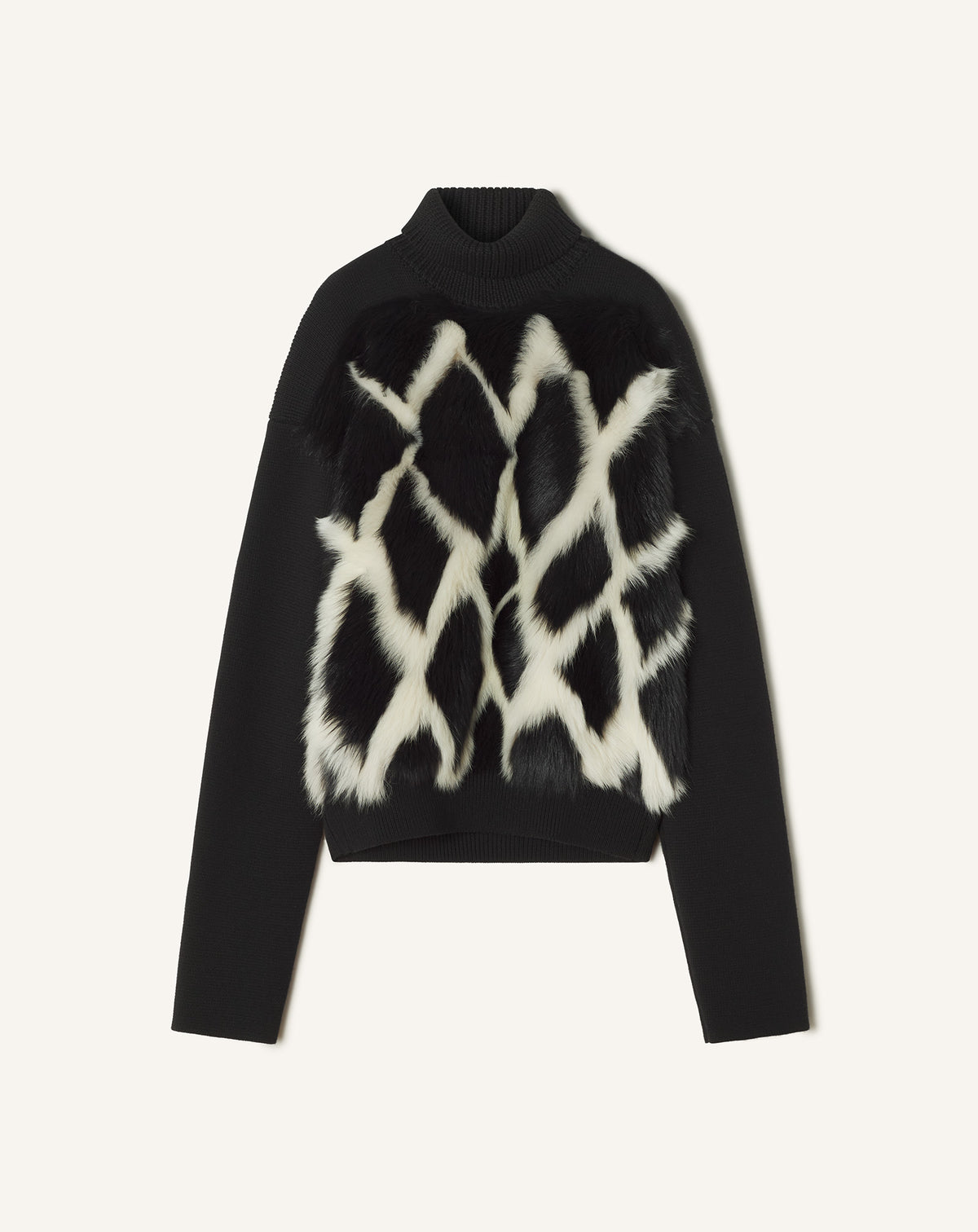 Pull fourrure - Noir