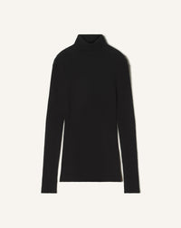 Pull col roulé - Noir