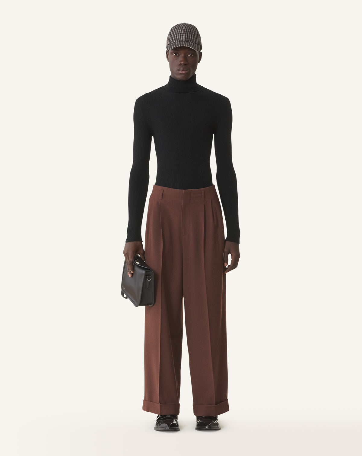 Pull col roulé - Noir