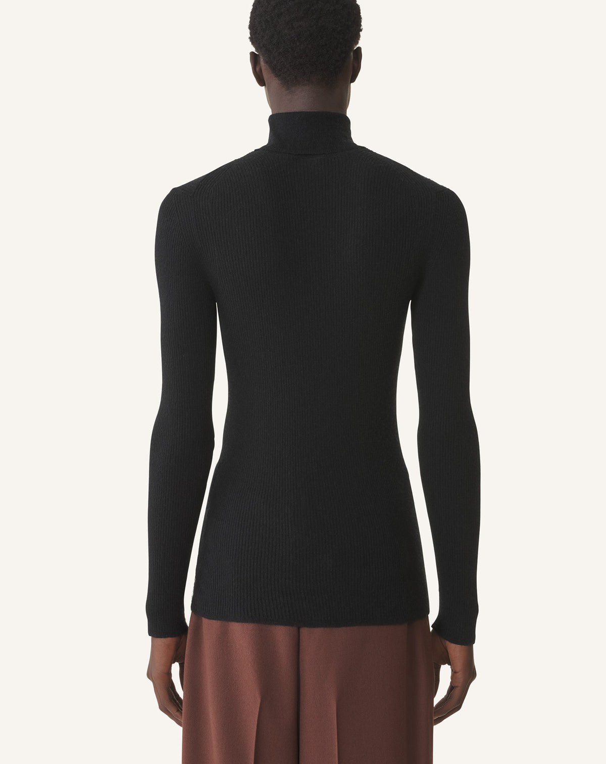 Pull col roulé - Noir
