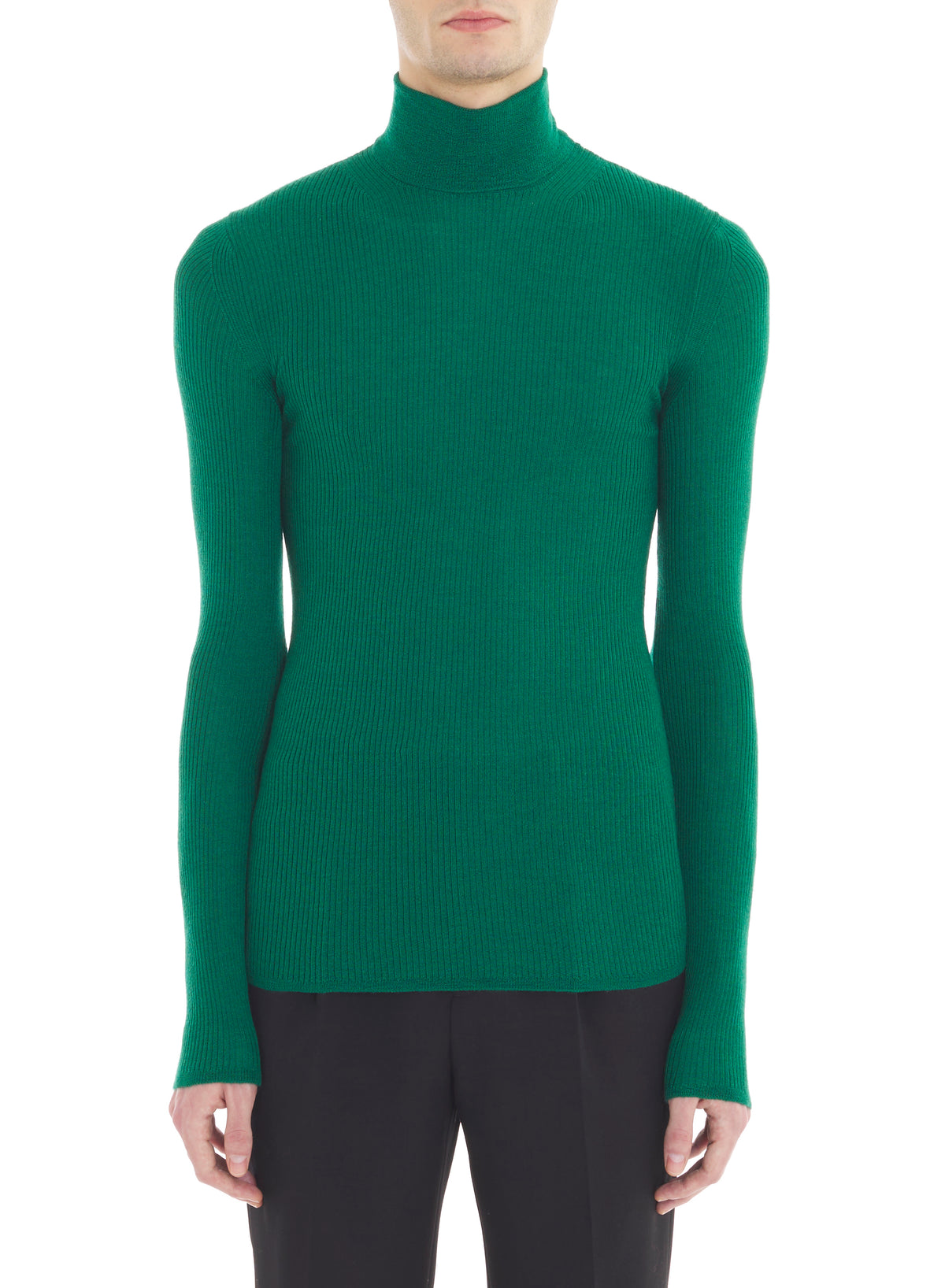 Pull col roulé - Malachite