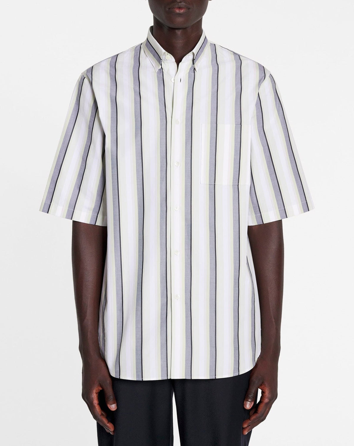 Chemise oversize à rayures - Multicolore