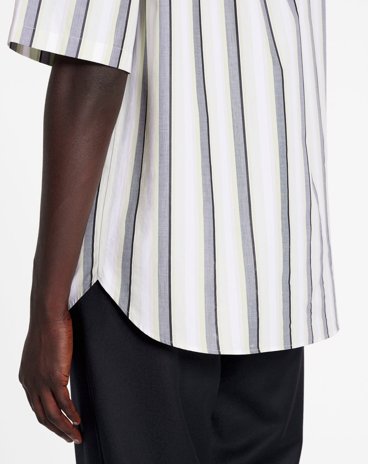 Chemise oversize à rayures - Multicolore