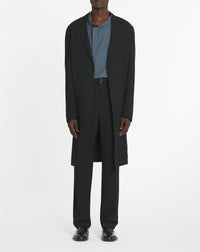 Blouse à col lavallière - Acier