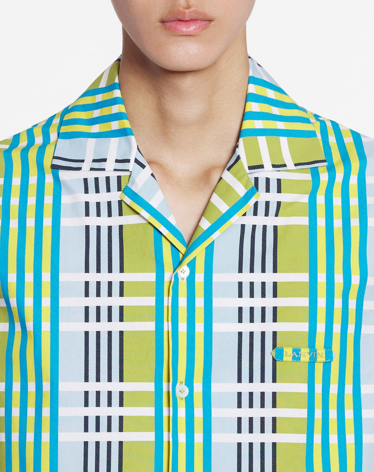 Chemise Bowling imprimée - Perruche