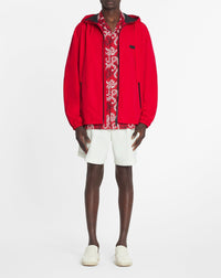Chemise bowling imprimé rateau - Carmin