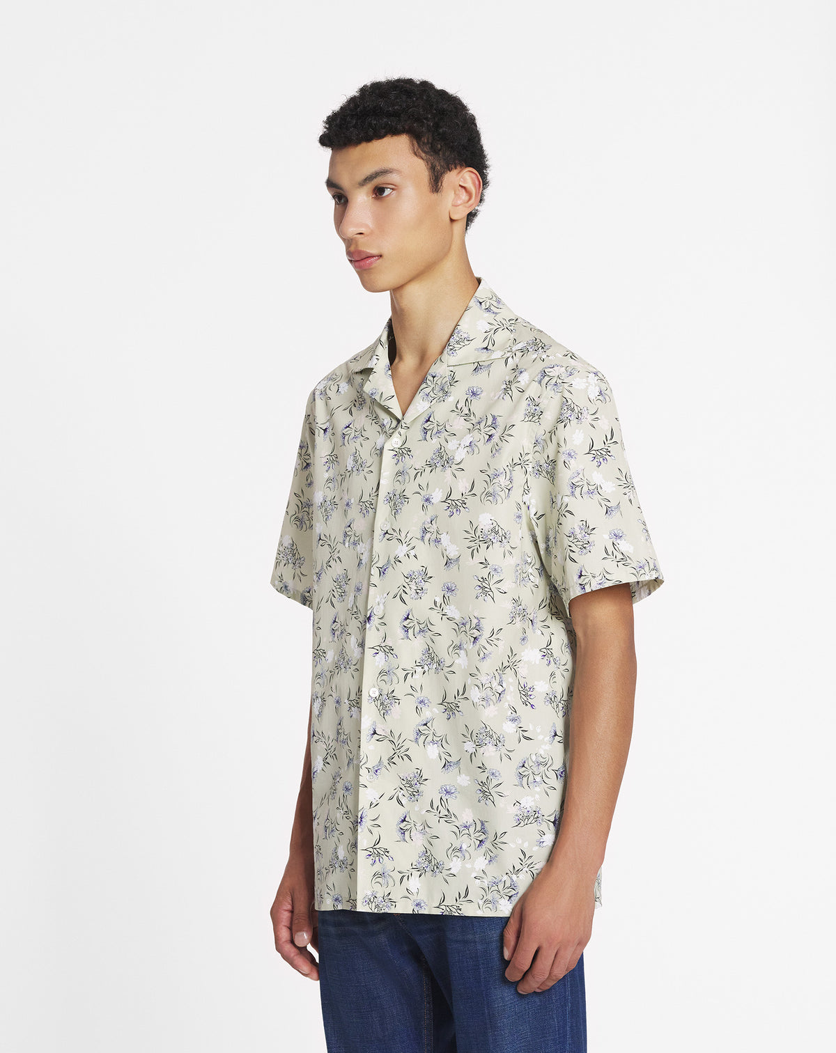 ZZNO STOCK LIN CHEMISE BOWLING IMPRIMÉE