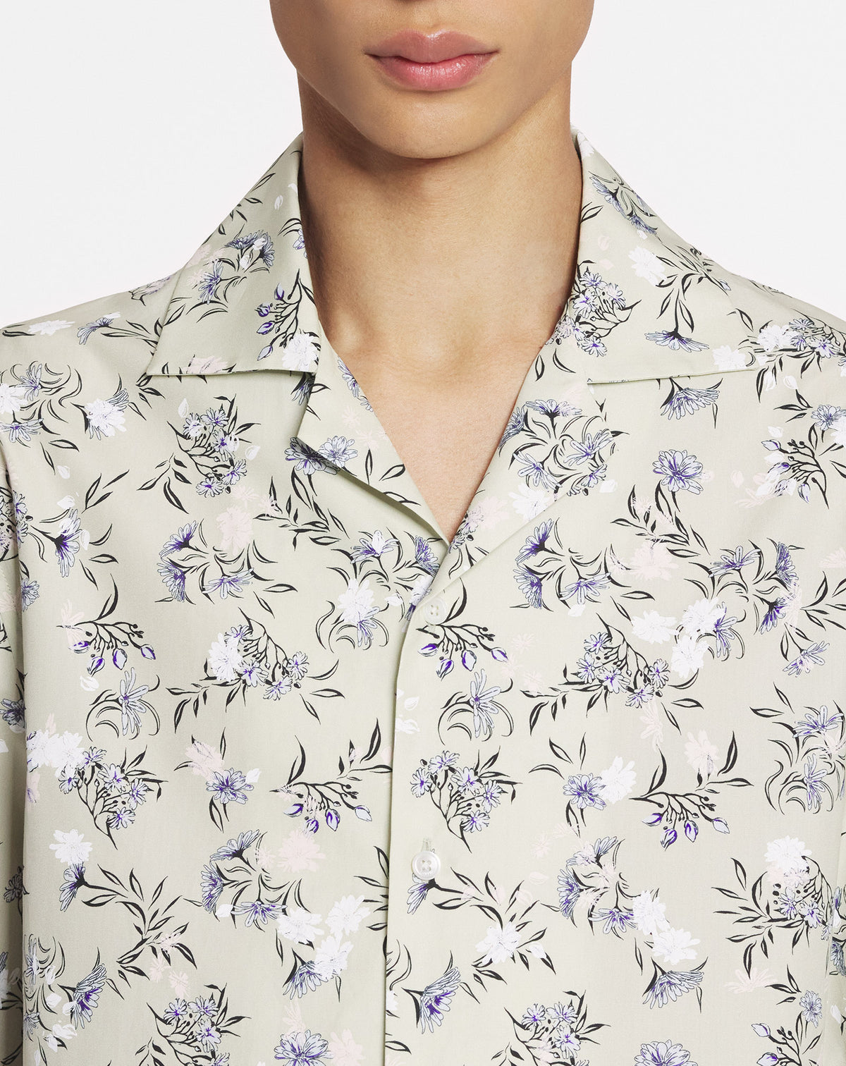 ZZNO STOCK LIN CHEMISE BOWLING IMPRIMÉE