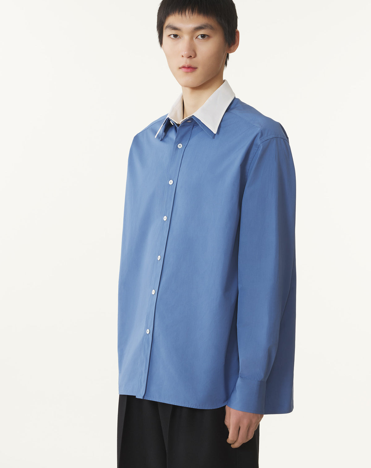 Chemise ample - Bleu jeanne