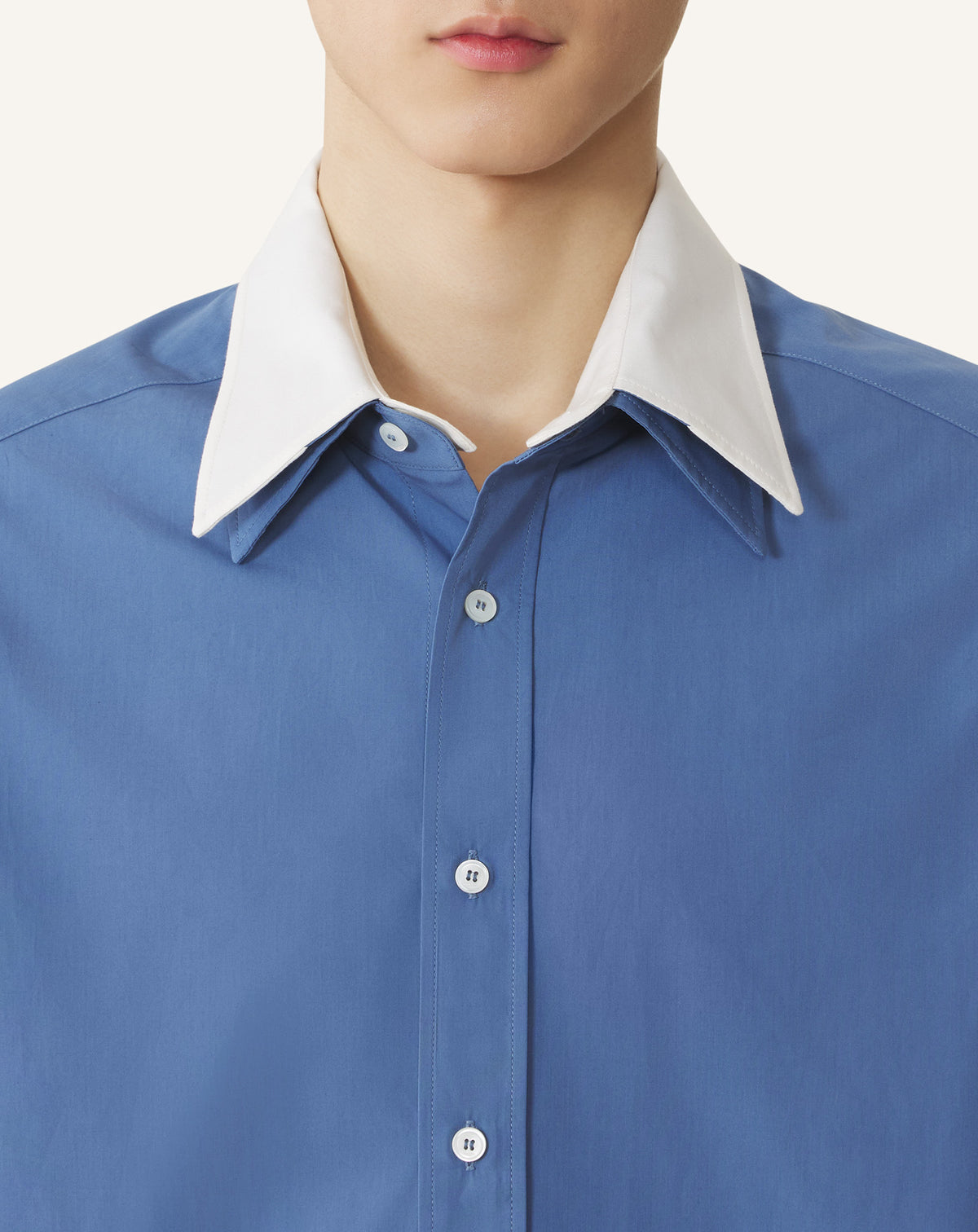 Chemise ample - Bleu jeanne