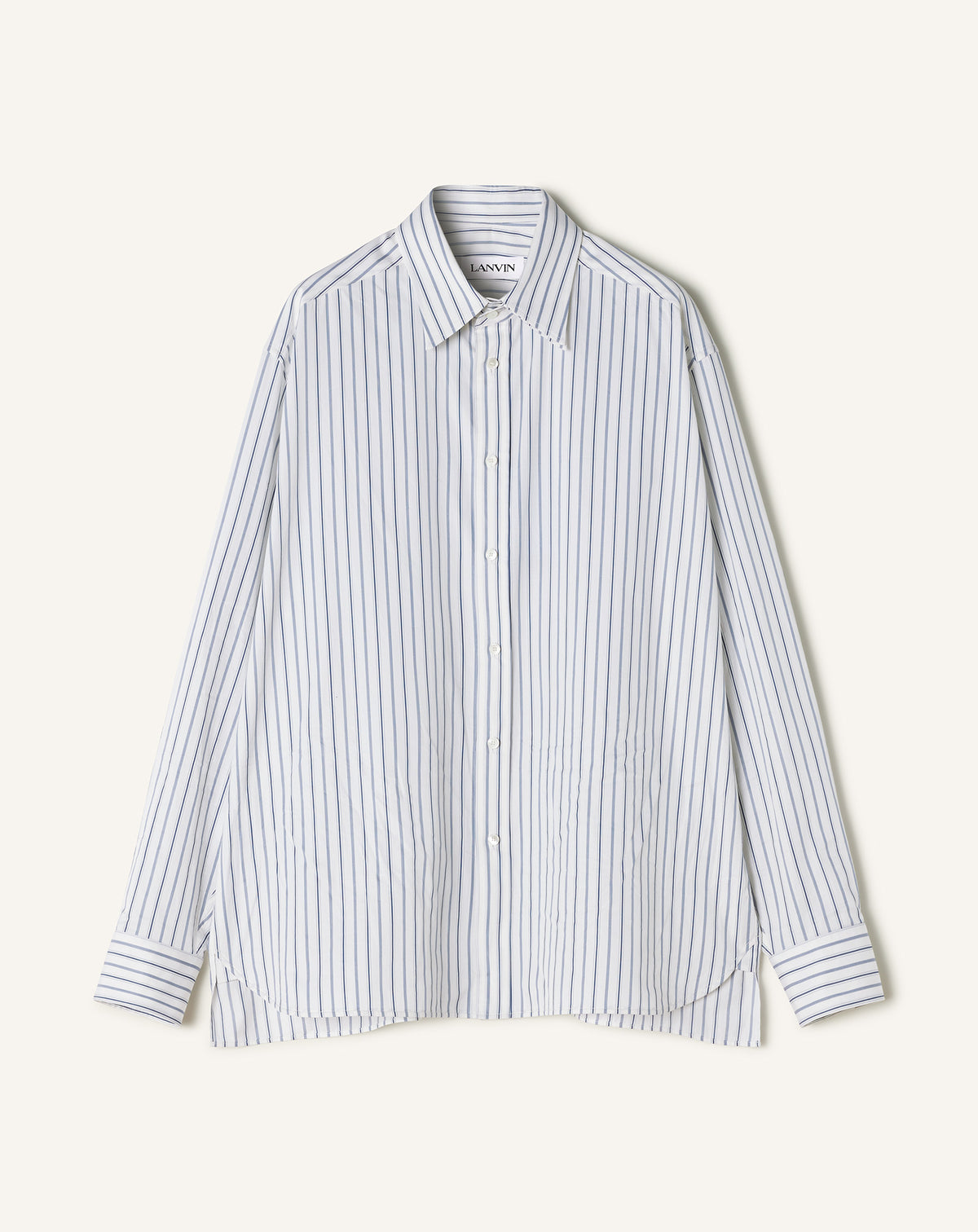Chemise ample - Blanc & marine noir
