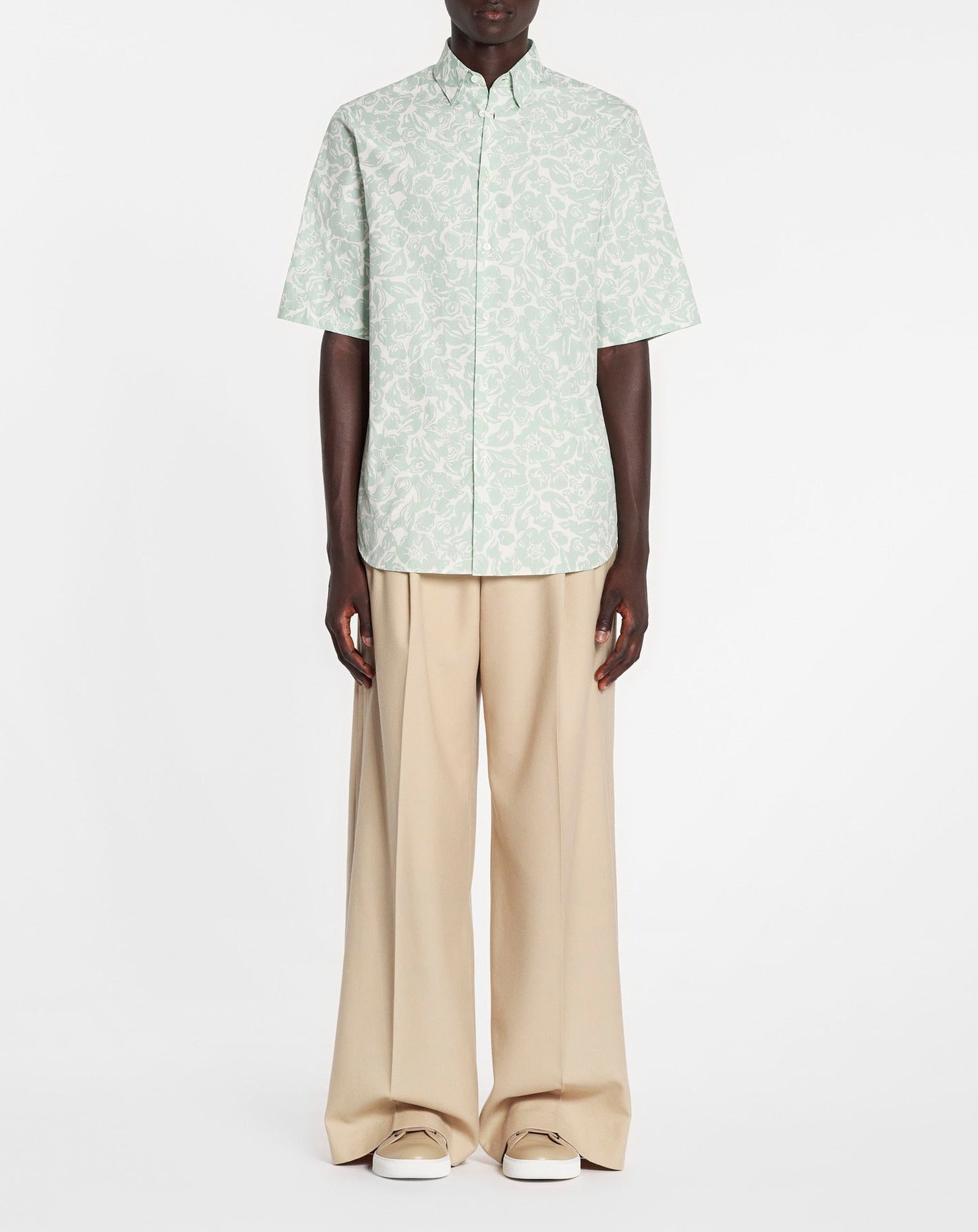 Chemise imprimée - Sauge