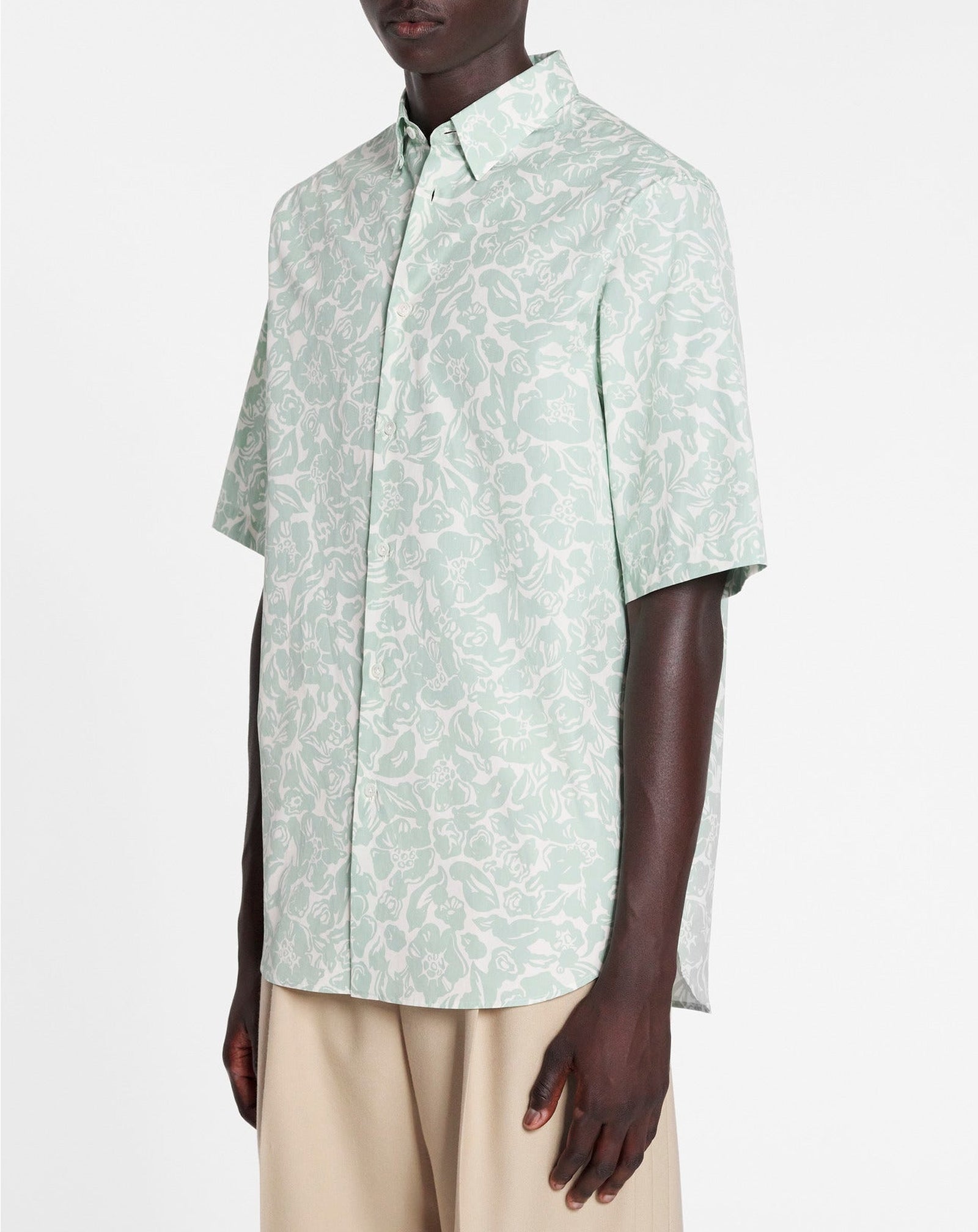 Chemise imprimée - Sauge