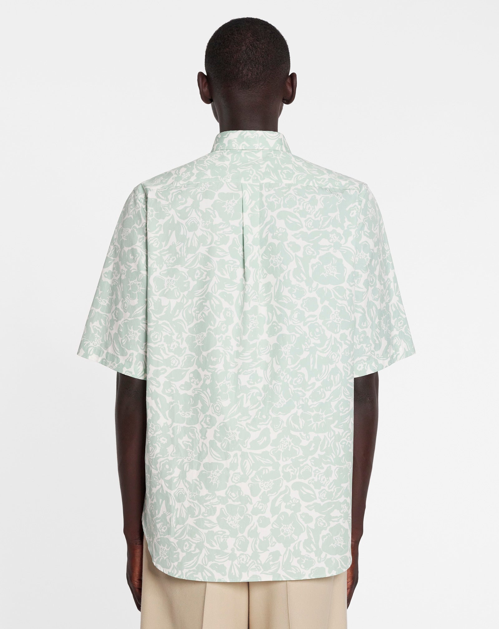 Chemise imprimée - Sauge