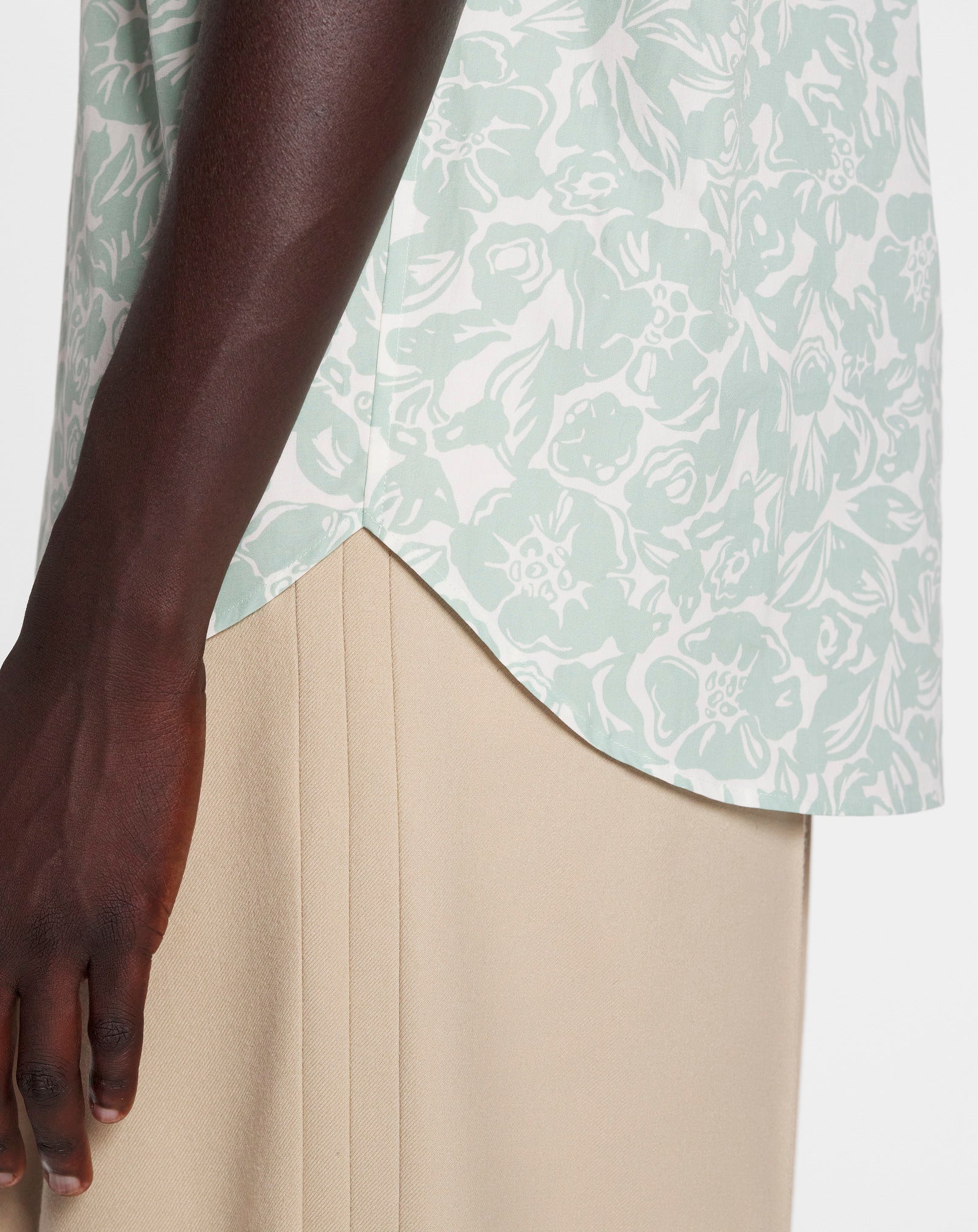 Chemise imprimée - Sauge