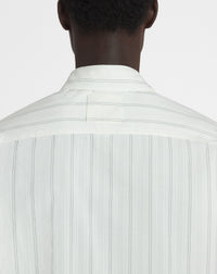 Chemise droite à rayures - Blanc & noir